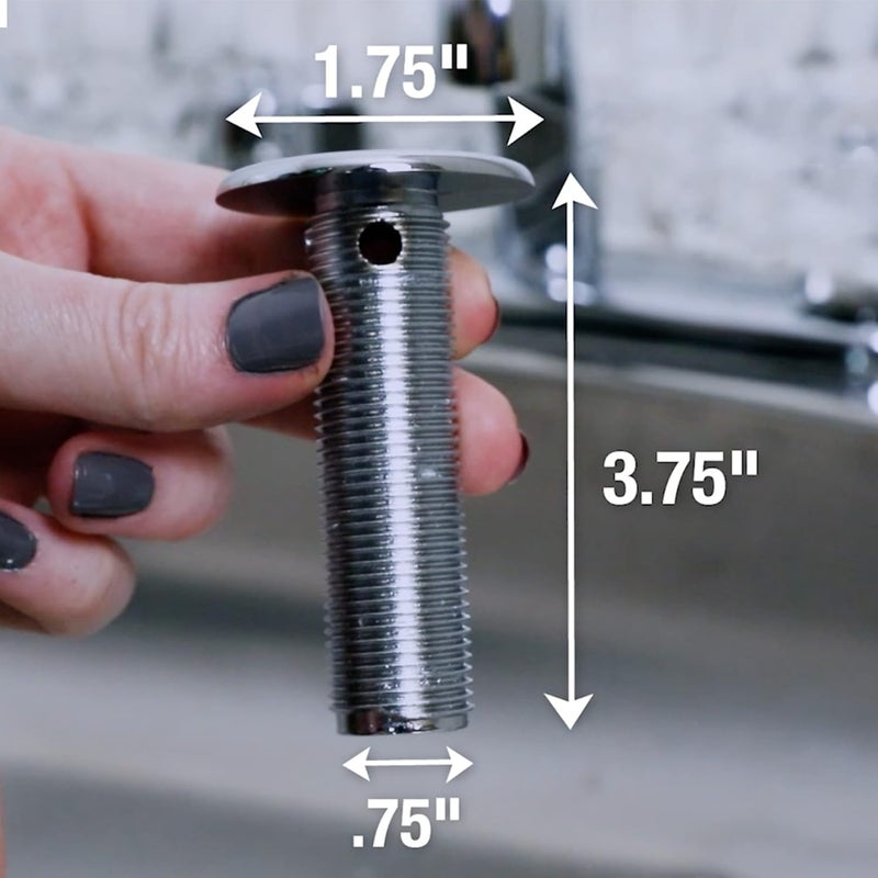 Danco 89478 غطاء فتحة حوض مقاوم للصدأ، 1-3/4 بوصة، نيكل مصقول - Image 3