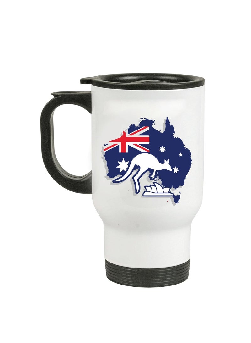 Australia Day Insulated Travel Mug - Celebrate with This Festive Travel Mug and Your Favorite Hot Beverage - Australia Day Gifts  - Image 1