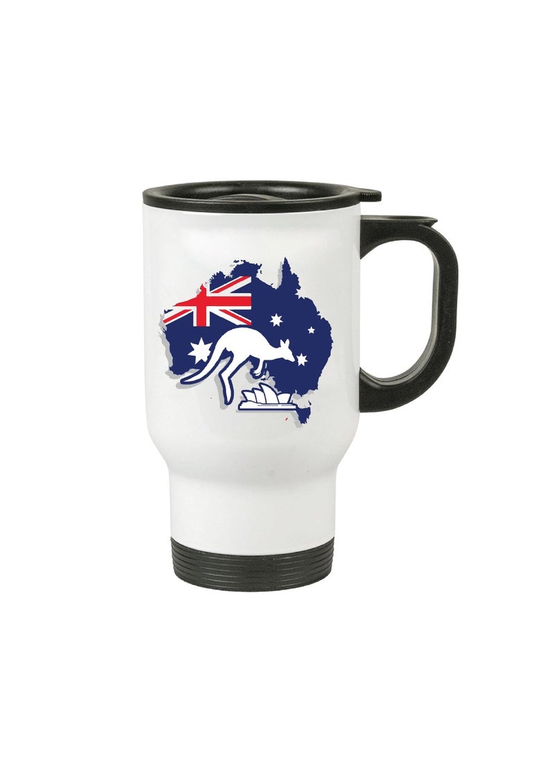 Australia Day Insulated Travel Mug - Celebrate with This Festive Travel Mug and Your Favorite Hot Beverage - Australia Day Gifts  - Image 2