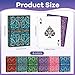 Wkchxd Playing Cards 12 Pack Decks of Cards Poker Size Standard Index Deck in 6 Unique Colors Playing Cards Bulk for Family Game Night Blackjack Pinochle Canasta Party Supplies Travel Card Games - Image 4