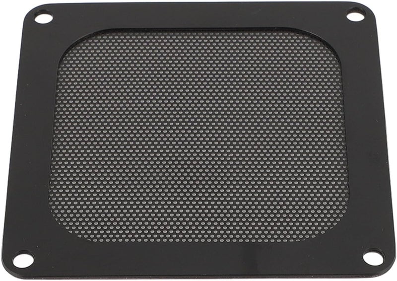 Black Magnetic Frame PC Fan Dust Mesh Grill Easy Install 4Pcs 3 66x3 66 Inch - Image 1