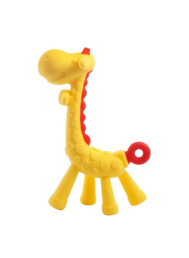 Baby Fruit Teething Toy - Mushroom, Banana, Giraffe, and Monkey Teether 