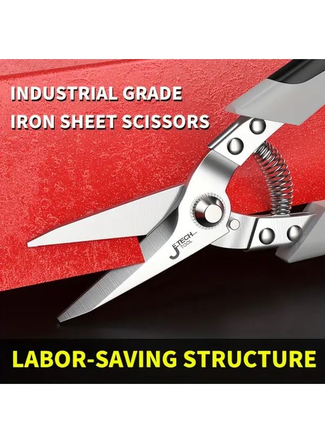 Iron Sheet Shear Straight Mouth Strong Scissors For Metal Ceiling Gusset Plate - Image 2