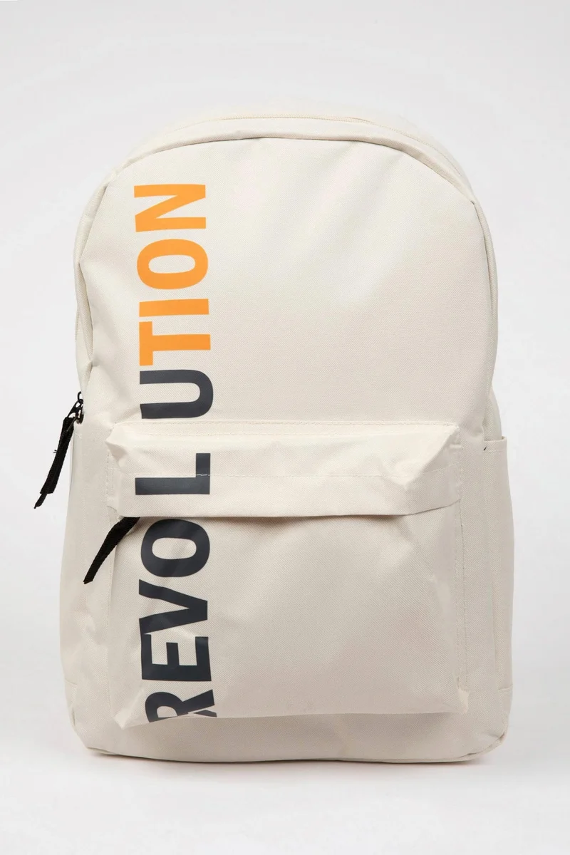 Defacto Unisex Printed Backpack