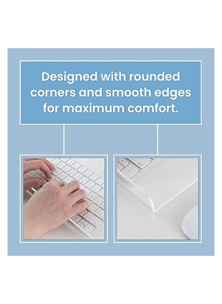 erorex Acrylic Monitor Riser & Keyboard Stand for Home Office Business Gamers Schools | Multi Media Computer Desk Stand | Angled & Tilted Keyboard Tray Riser | Create Ergonomic Working Space - Image 5