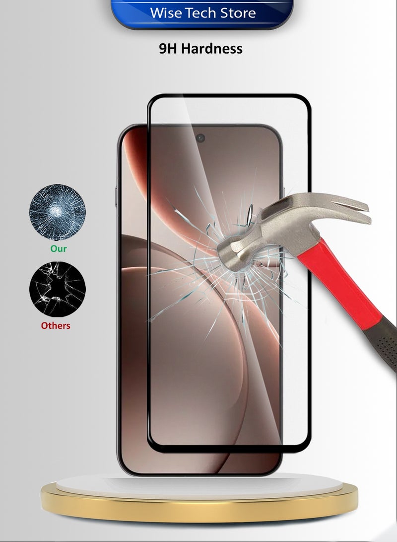 Wtech Oppo Find X9 Pro 5G 2025 Premium E2E Series Full Glue Full Cover Tempered Glass Screen Protector (MSGECN) - Clear/Black - Image 3