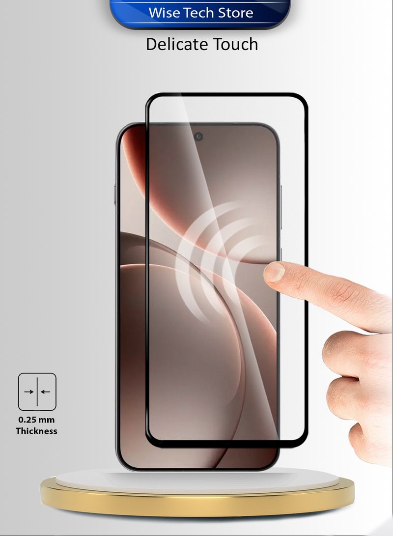 Wtech Oppo Find X9 Pro 5G 2025 Premium E2E Series Full Glue Full Cover Tempered Glass Screen Protector (MSGECN) - Clear/Black - Image 4