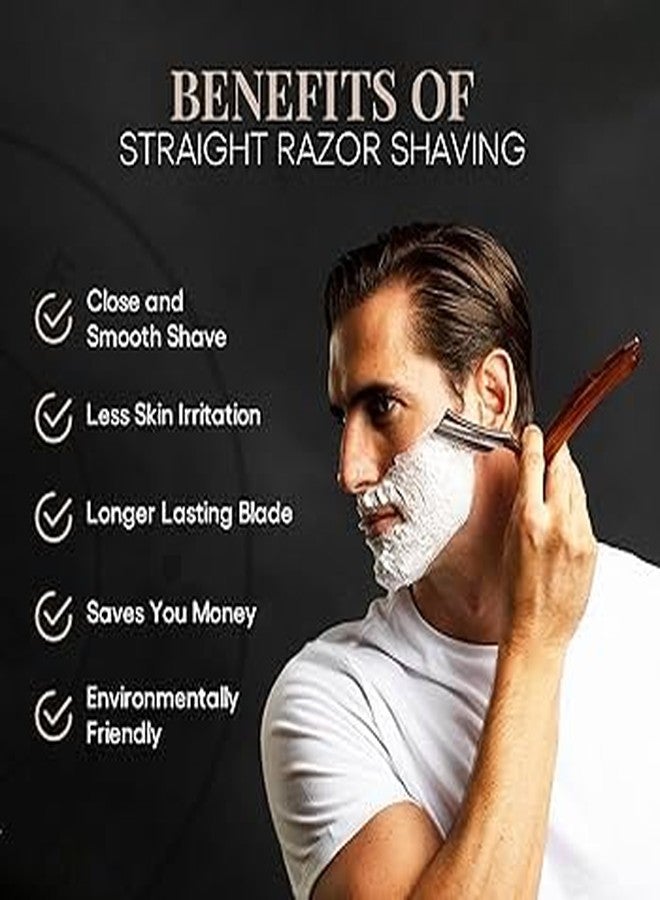 Stylazo (MADE IN DUBAI) Straight Edge Barber Folding Shaving Razor Matte Golden Folding Straight Razor Stainless Steel Gold. - Image 3