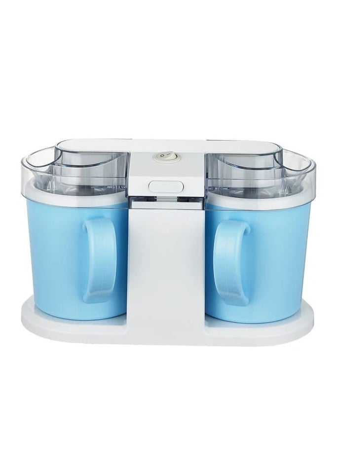 Generic - Ice Cream Maker 1.0 L with 2 Self Refrigerating Mugs, 8.5W, 2 Mugs 500ml Capacity, 20min Preparation Time, Ideal for Summer, Suitable for Home and Kids - Image 1