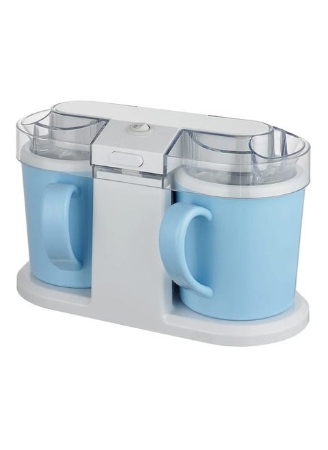 Ice Cream Maker 1.0 L with 2 Self Refrigerating Mugs, 8.5W, 2 Mugs 500ml Capacity, 20min Preparation Time, Ideal for Summer, Suitable for Home and Kids