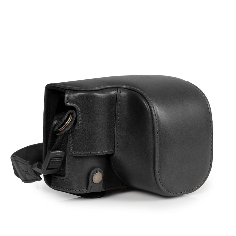 MegaGear Mega Gear Genuine Leather Camera Case for Fujifilm X100VI Stylish and Protective Black - Image 2