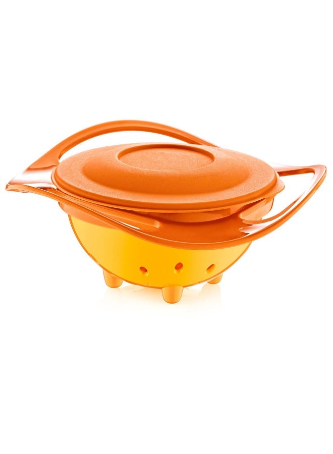 BabyJem No Spill Amazing Feeding Bowl For 6+ Months Baby - Orange
