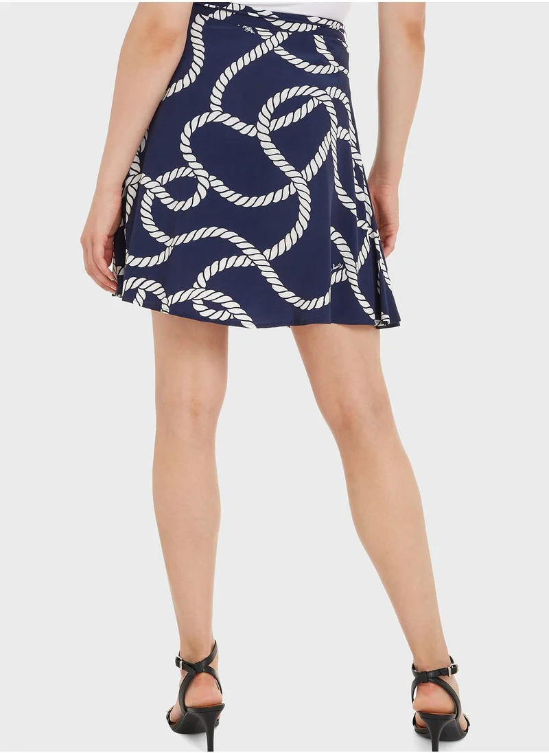 TOMMY HILFIGER Printed Hight Waist Skirts