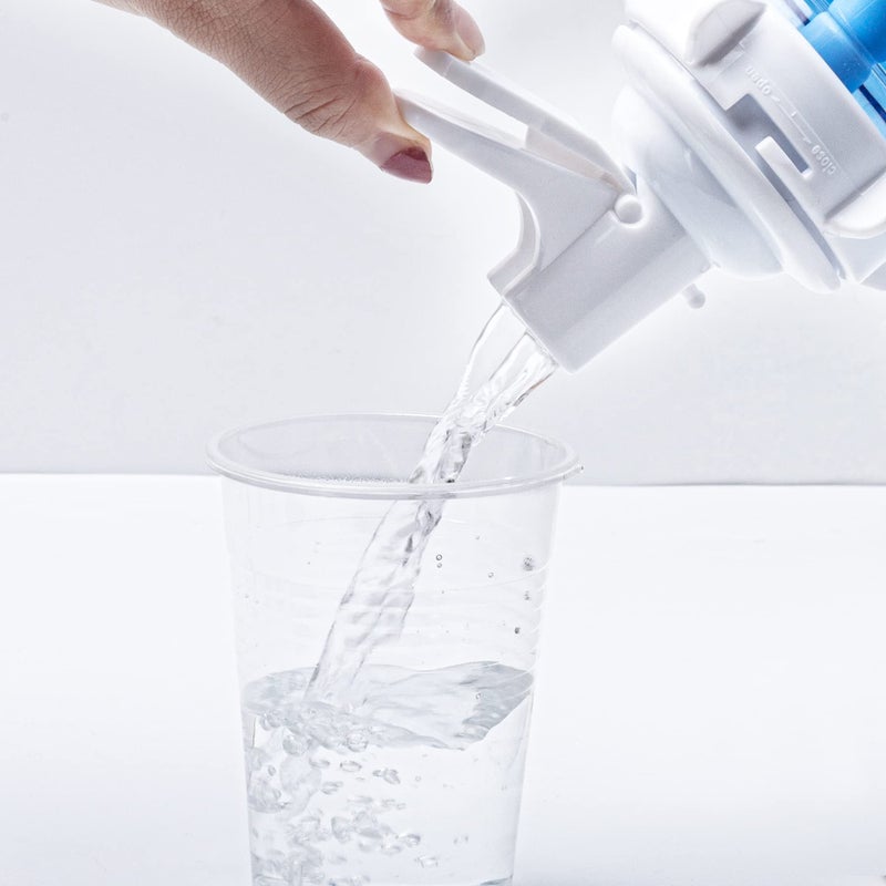 OHOH 2 Pack Water Dispenser Valve, Water Jug Dispenser Valve, Jug Cap Bottle Spout Reusable Plastic Spigot Faucet with Dustproof Cap and Wood Stick for 55mm Non Threaded Crown Top Drinking Bottle - Image 5