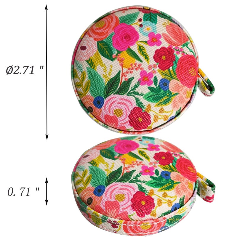Z_جوده وثقه Tape Measure for Body Measuring Fabric Sewing Tailor Ruler Flexible Soft Pocket Small Mini Body Measurement Cloth Measuring Tape 60 Inch Premium Leather Retractable Tape Measure - Image 5