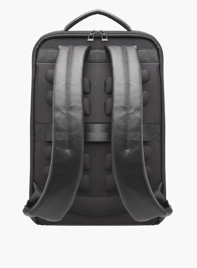DUCHINI Solid Backpack With Zip Closure And Laptop Compartment - 39X29X8 Cm