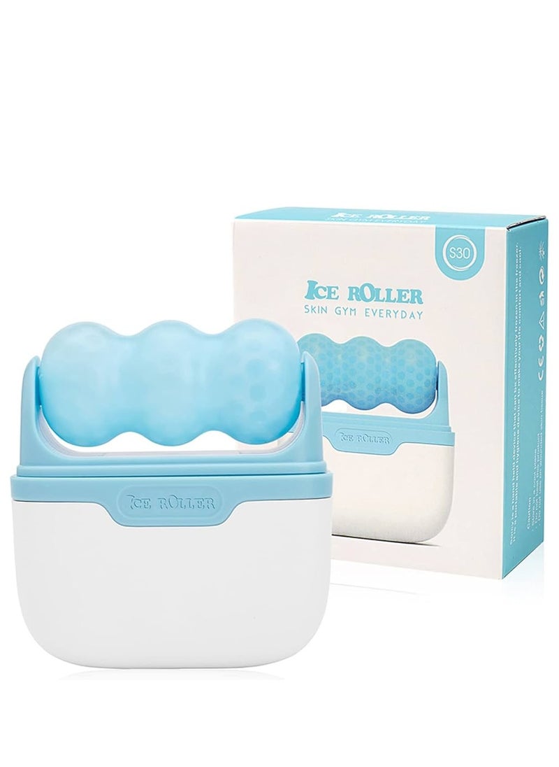 eBasket 2 in 1 Cooling Facial Massager Skin Care Tool Reduces Eye Puffiness and Skin Inflammation (Blue)  - Image 2