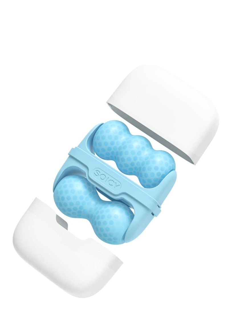 eBasket 2 in 1 Cooling Facial Massager Skin Care Tool Reduces Eye Puffiness and Skin Inflammation (Blue)  - Image 5