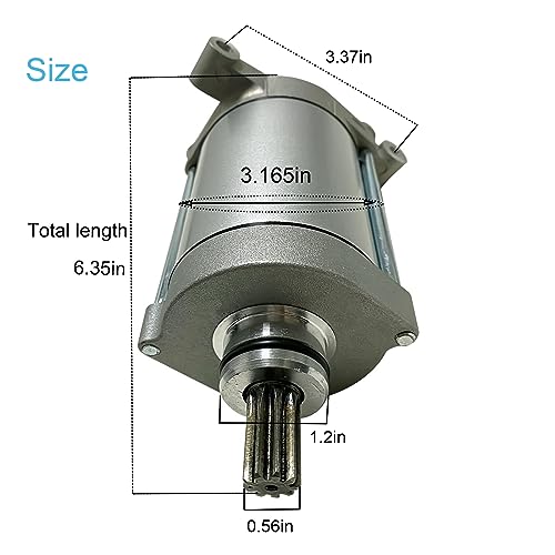 FUYEAR Starter Motor Compatible with Hisun UTV ATV 500 550 700 750 31200-004D-0000 31200-F39-0000 - Image 3