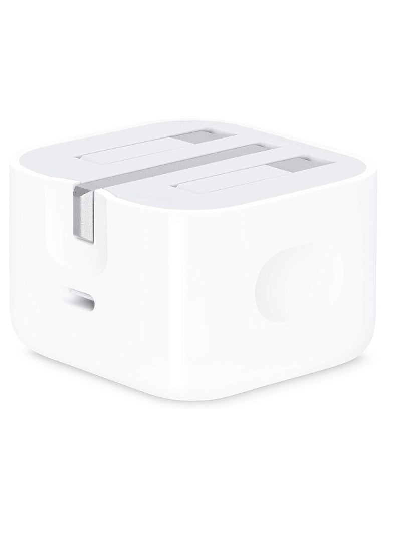 ELTRAZONE - Fast Charger Plug, 20W USB C Fast Charger with 2M Cable for iPhone 14 13 12 Pro Max/Mini/Plus,Pad Pro,USBC PD Wall Charging Plug UK Type C Power Adapter and 6FT Cord - Image 1