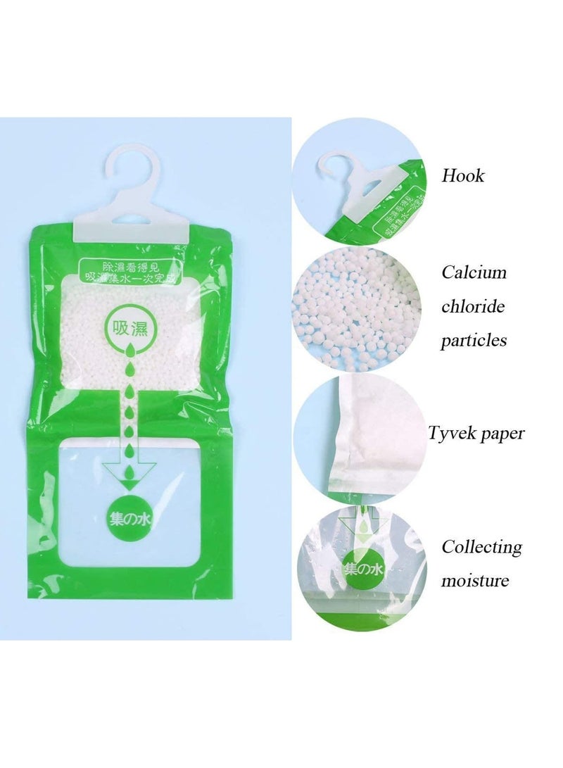 تايكوم مزيلات الرطوبة، عبوات رطوبة معلقة لامتصاص الرطوبة الزائدة بشكل فعال، مزيلات رطوبة الخزانة ومزيلات الروائح للمنزل والسيارة - وردي 10 قطع - Image 2