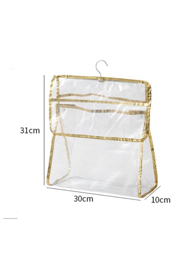 Transparent Bathroom Storage Bag Bathroom Bath Clothes Towel Storage Bag Thickened PVC Waterproof Storage Hanging Bag Size: 31*30*10cm  - Image 2