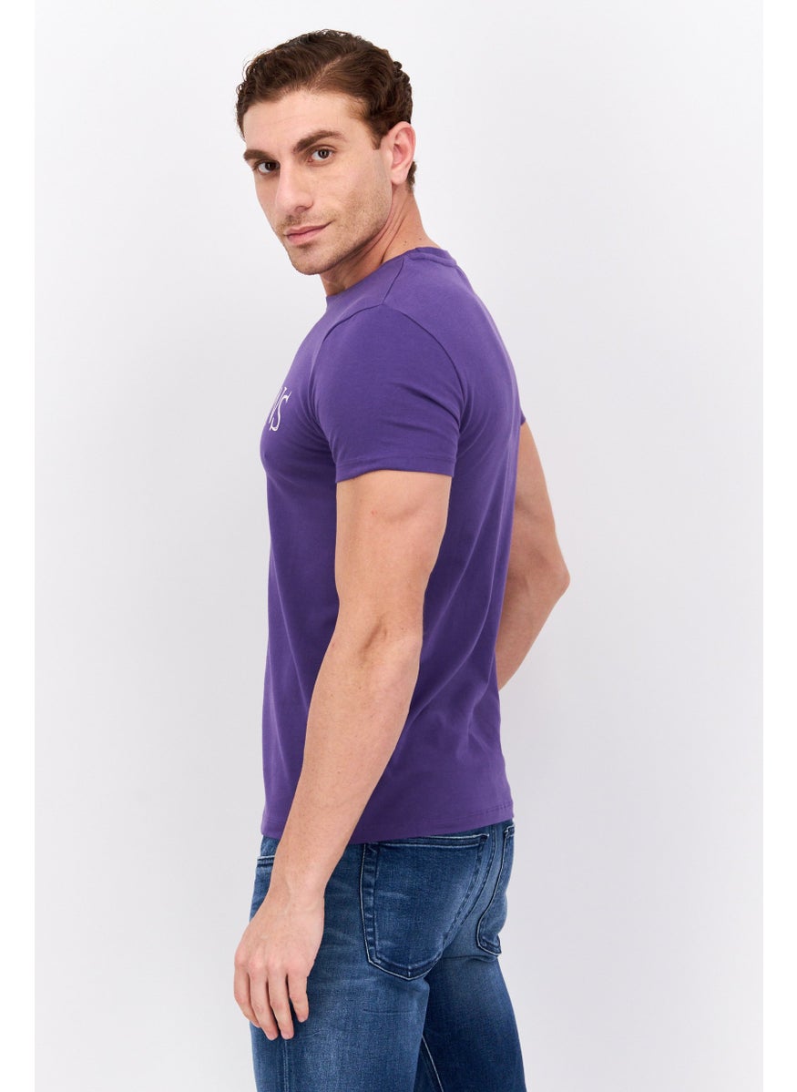 Men Crew Neck Short Sleeve Graphic Print  T-Shirt, Purple - pzsku/Z0C5D42252B9D6366C7F1Z/45/_/1737296019/14137113-fce5-40b7-a55d-5b2790d53525