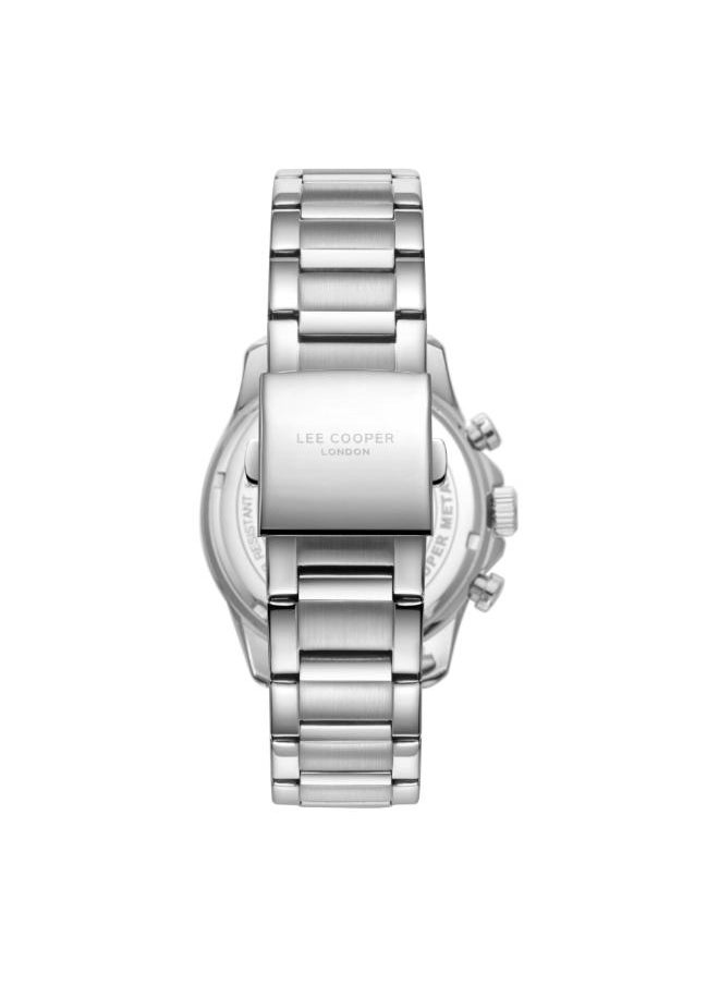 Lee Cooper Men's Multi Function Display Watch With Silver Metal Strap - LC08149.360  - Image 4