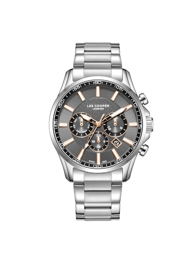 Lee Cooper Men's Multi Function Display Watch With Silver Metal Strap - LC08149.360  - Image 1