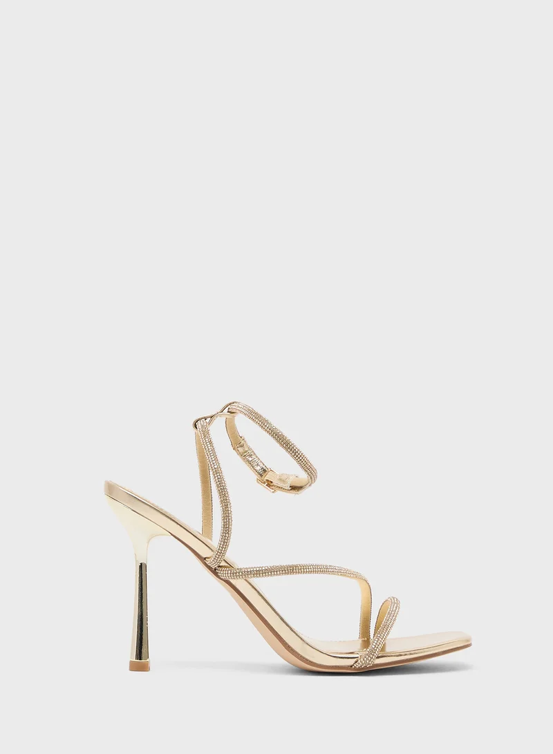 ترافل من نمشي Heeled Sandal With Ankle Strap