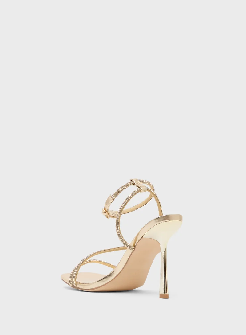 ترافل من نمشي Heeled Sandal With Ankle Strap