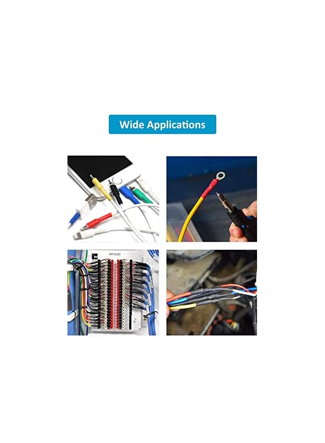 KASTWAVE Heat Shrink Tubing, Heat Shrink Tube Wire Shrink Wrap UL Approved Ratio 2:1 Electrical Cable Wire Kit with Case, Long Lasting Insulation Protection, Safe and Easy, Eco-Friendly (8 Sizes) - Image 4