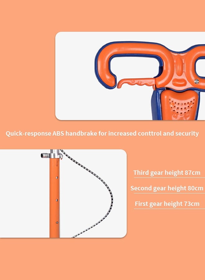 دوركو سكوتر أطفال بمقبض قابل للتعديل ومزود بمكابح يدوية وعجلات مزدوجة مع عجلات LED مضيئة. - Image 5
