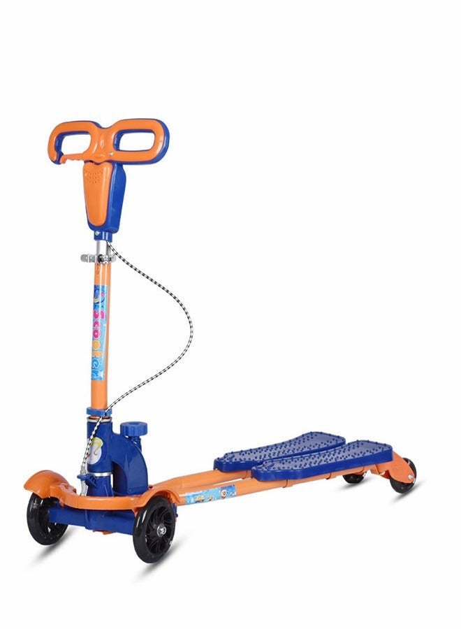 دوركو سكوتر أطفال بمقبض قابل للتعديل ومزود بمكابح يدوية وعجلات مزدوجة مع عجلات LED مضيئة. - Image 1