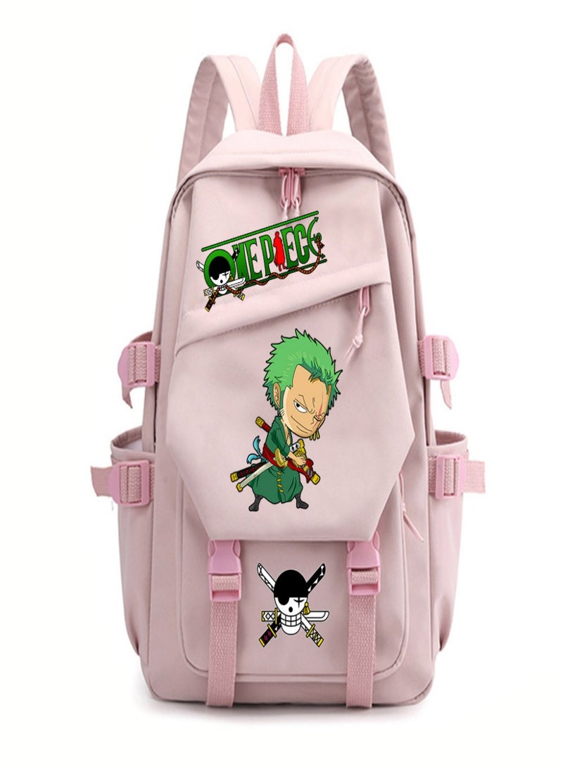 One Piece Roronoa Zoro Children Bag Sackpack Backpack Laptop Sports Bags Fashion for  Kids