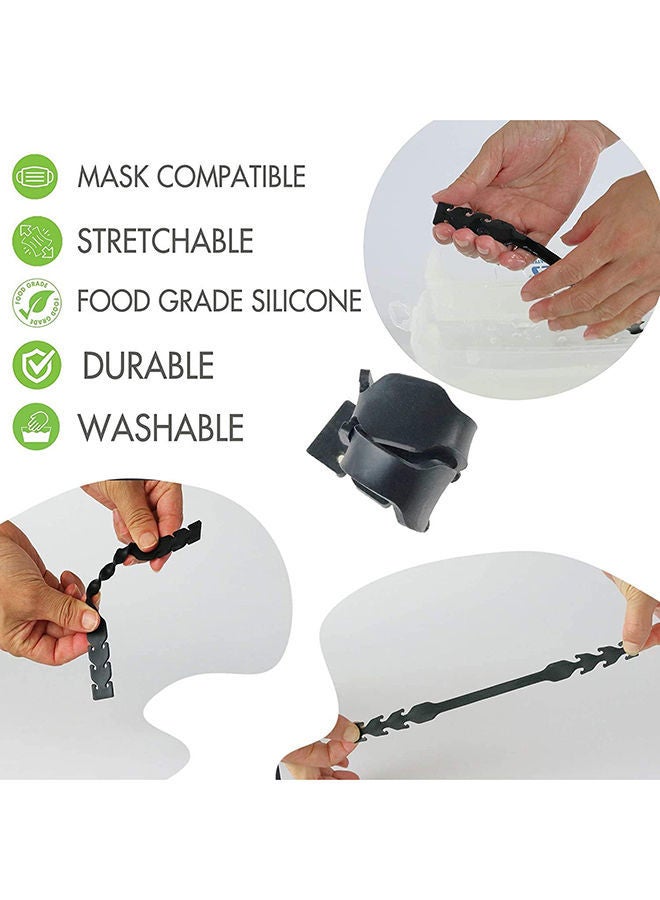 NIBEMINENT 10 Pieces Adjustable Silicone Anti-Slip Mask Strap Extender Hook - Image 3