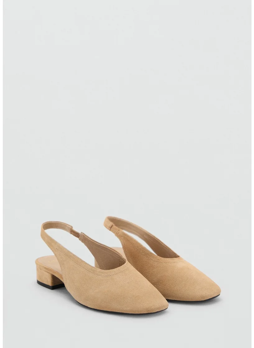MANGO Casual Suede Heel Shoe