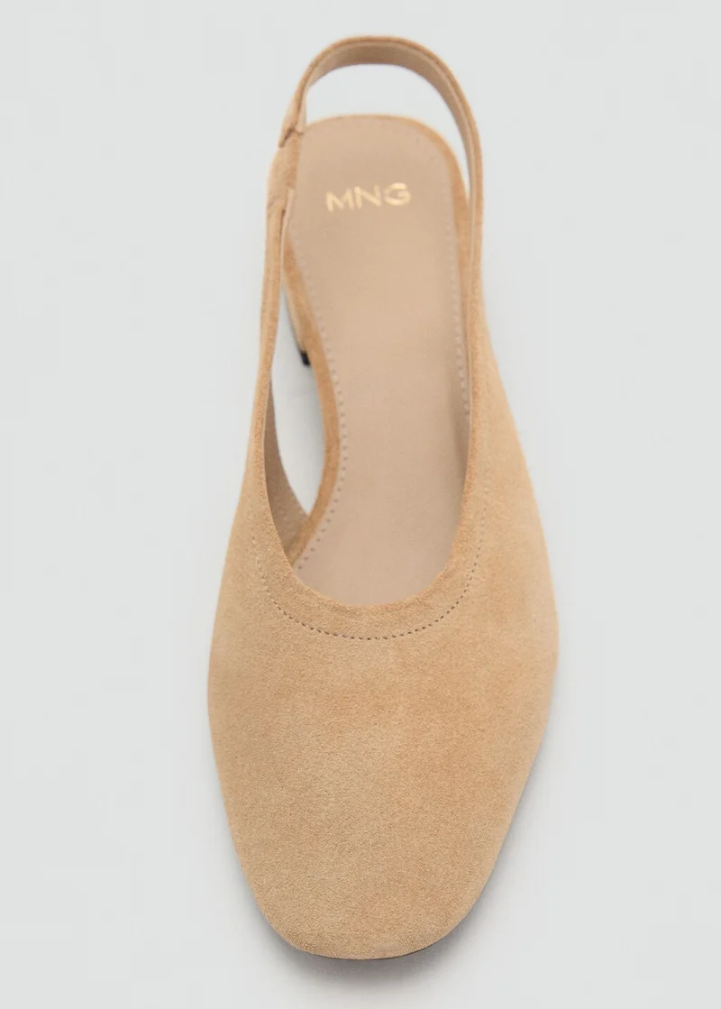 MANGO Casual Suede Heel Shoe
