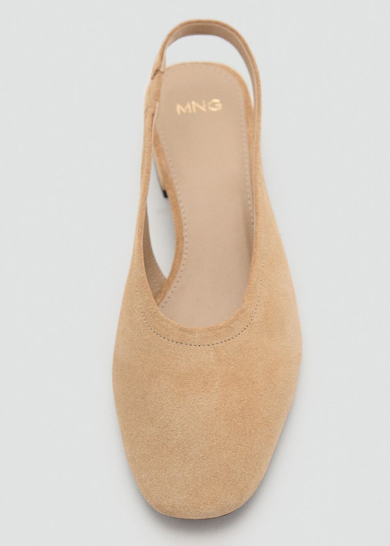 MANGO Casual Suede Heel Shoe  - Image 4