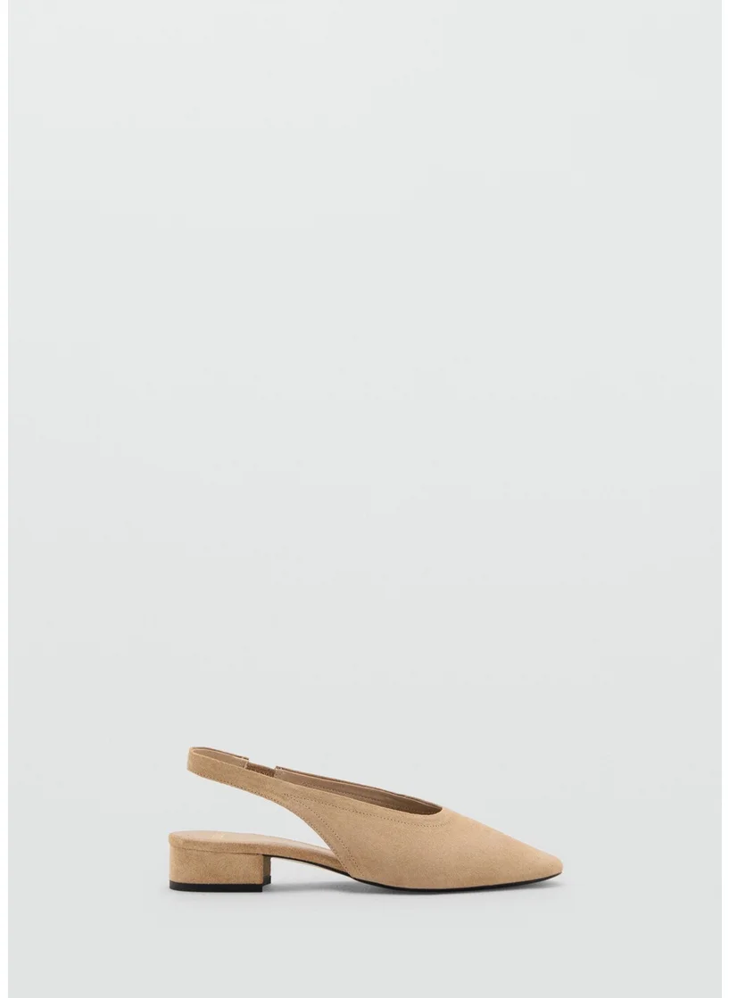 MANGO Casual Suede Heel Shoe