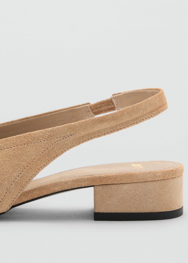 MANGO Casual Suede Heel Shoe  - Image 3