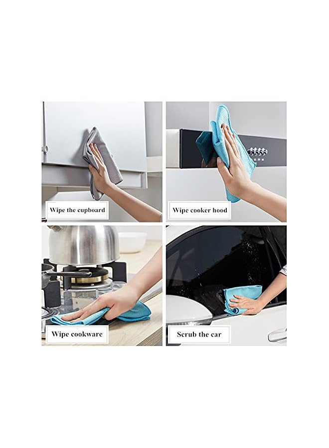 PROMASS Microfiber Cleaning Cloth for Sparkling Glass Windows and Surfaces, Cleaning Cloth for Household Car Cleaning Towels, Kitchen Towel, Streak-free Towel for Cleaning Glasses，3PCS, Color by Random - Image 4