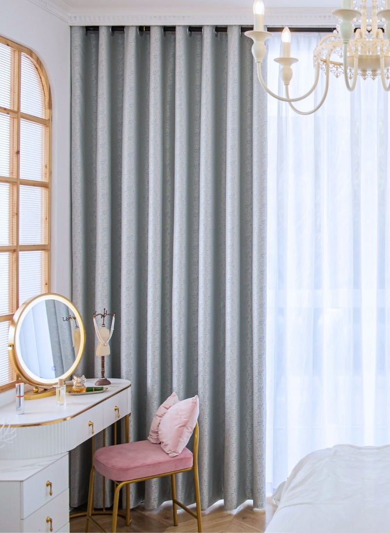 المنزل الذهبي ستارة الغرفة قطعة واحدة من ستارة النافذة التي تحجب الشمس - Image 2