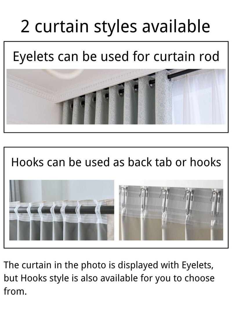 المنزل الذهبي ستارة الغرفة قطعة واحدة من ستارة النافذة التي تحجب الشمس - Image 5