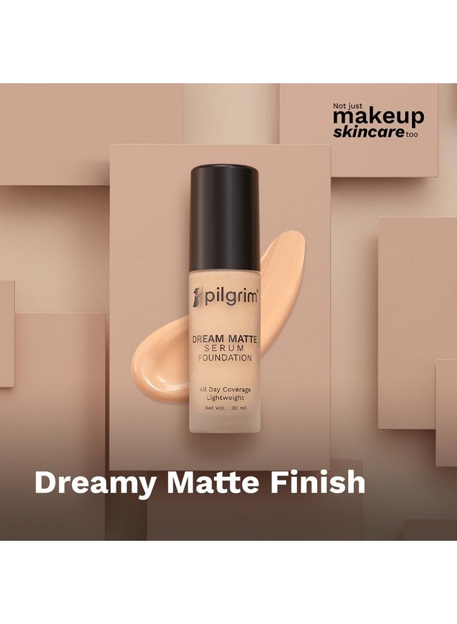 PILGRIM Medium Golden Beige Serum Liquid Foundation, Matte & Poreless,30 Ml | Foundation For Face Make Up Infused | Water-Resistant,All Day Coverage|All Skin Types - Image 3