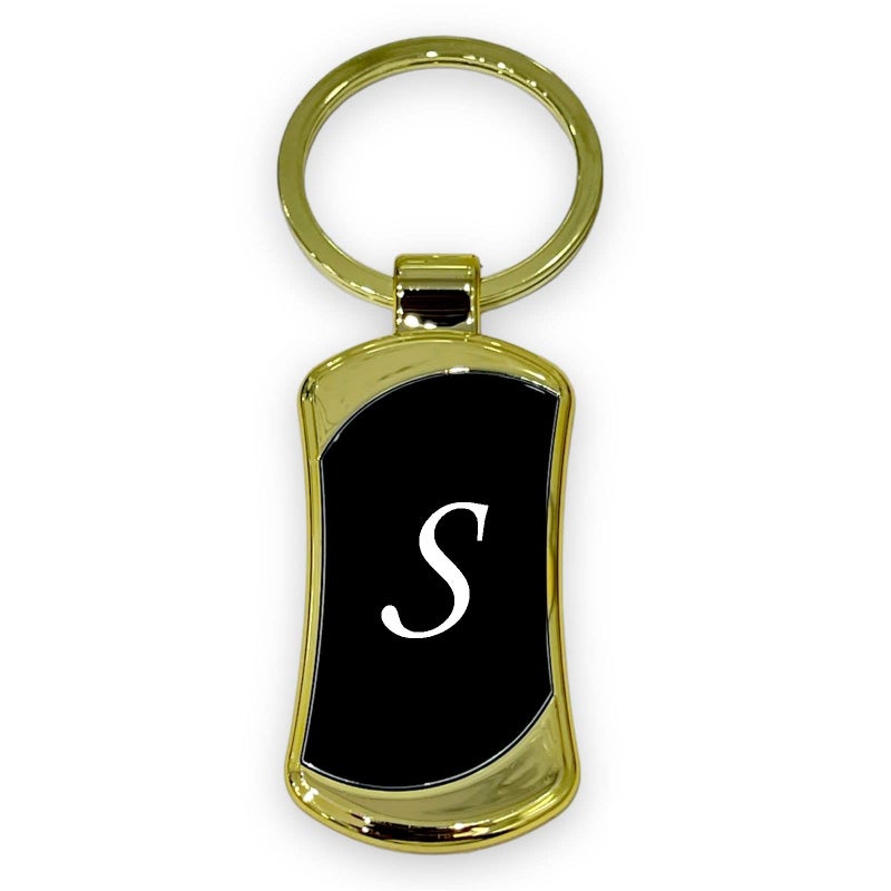 AUGEN Stainless Steel Alphabet Letter S Gold Keychain Metal Initials For Car & Bike Gifting With Key Ring Anti-Rust (Pack Of 1) - 4 - Image 4