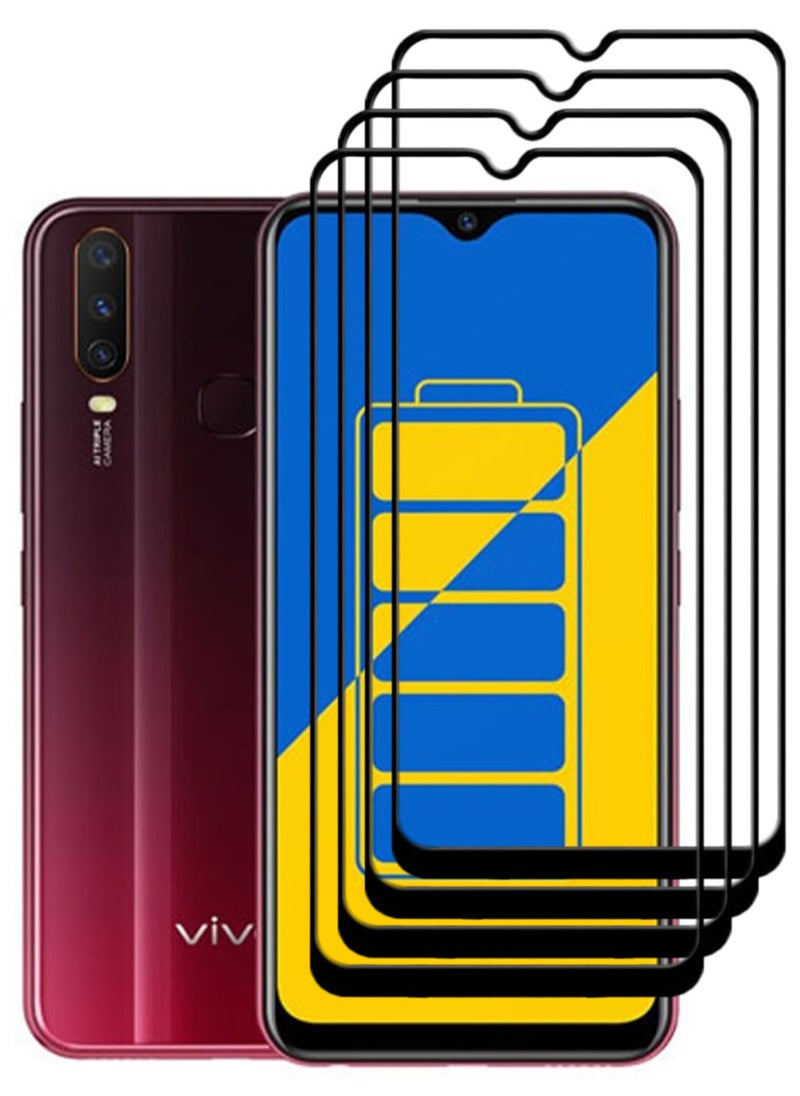ACLIX 4 Pieces Antistatic ESD Dustproof Premium Quality High Definition Tempered Glass Screen Protector Designed For vivo Y15 - Image 1
