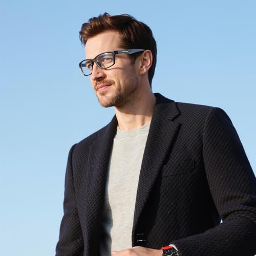 CARA OPTICAL CARA Extremely Lightweight Progressive Multifocus Reading Glasses for Men NoLine Blue Light Blocking Computer Readers 2Pack 250x - Image 3