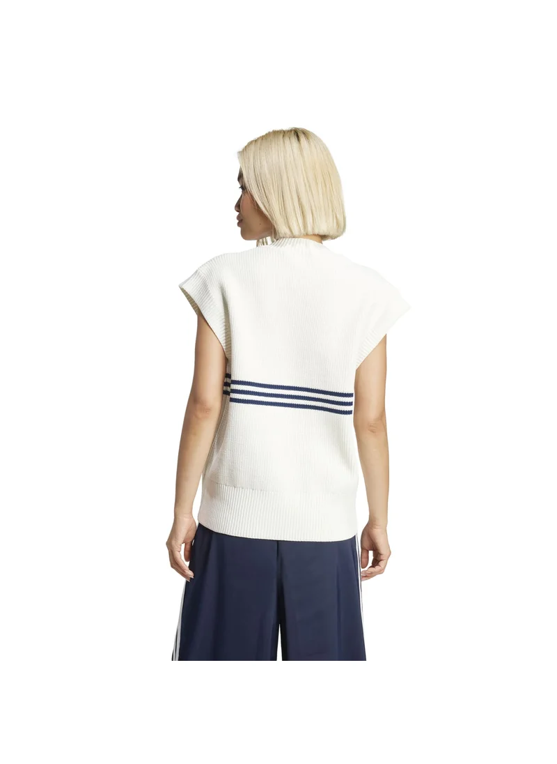 اديداس adidas KNITTED VEST White Originals Women JACKETS