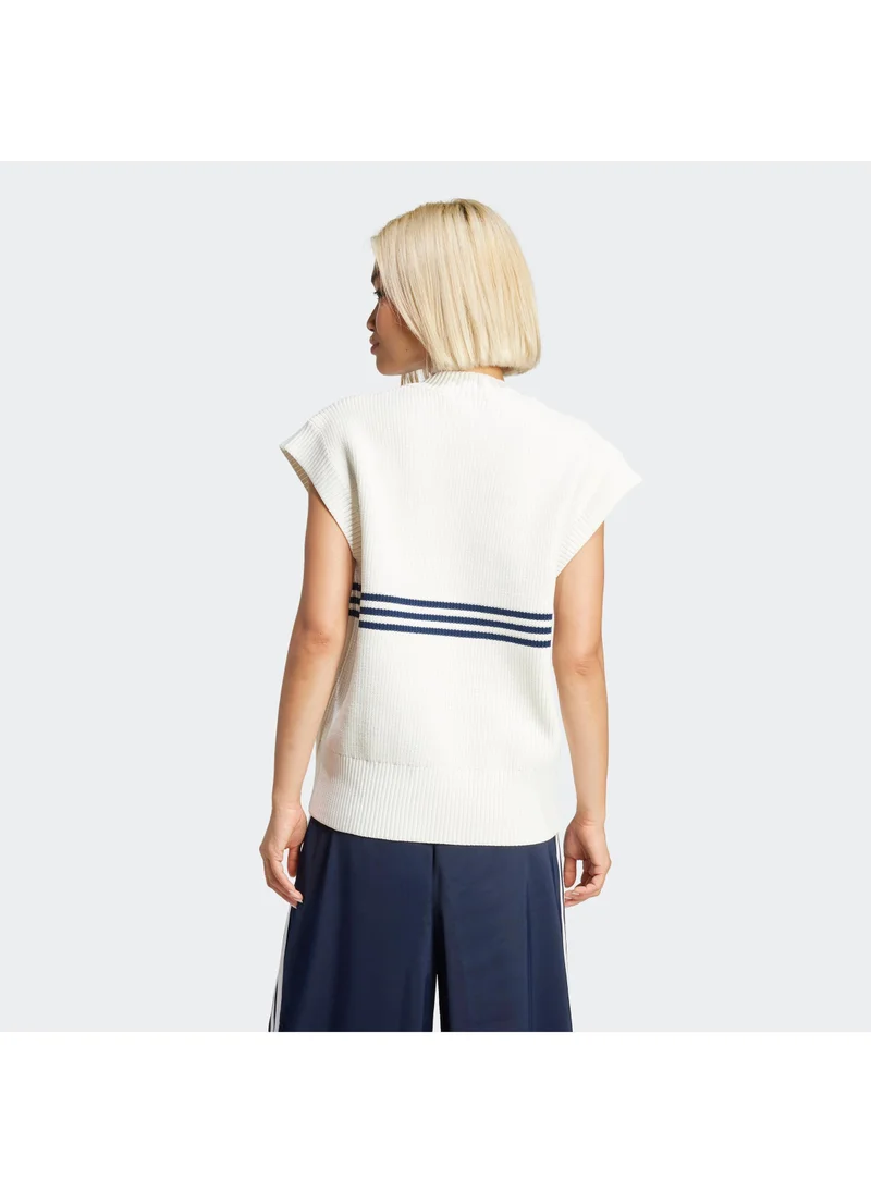 Adidas KNITTED VEST White Originals Women JACKETS